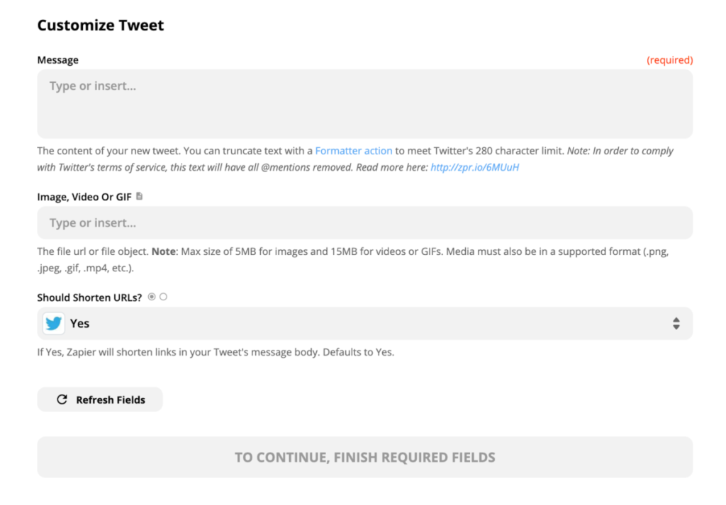 Twitter設定 /【 NoCode 】ノーコード「Zapier」を使ってブログSNS投稿を自動化!業務効率をアップ!