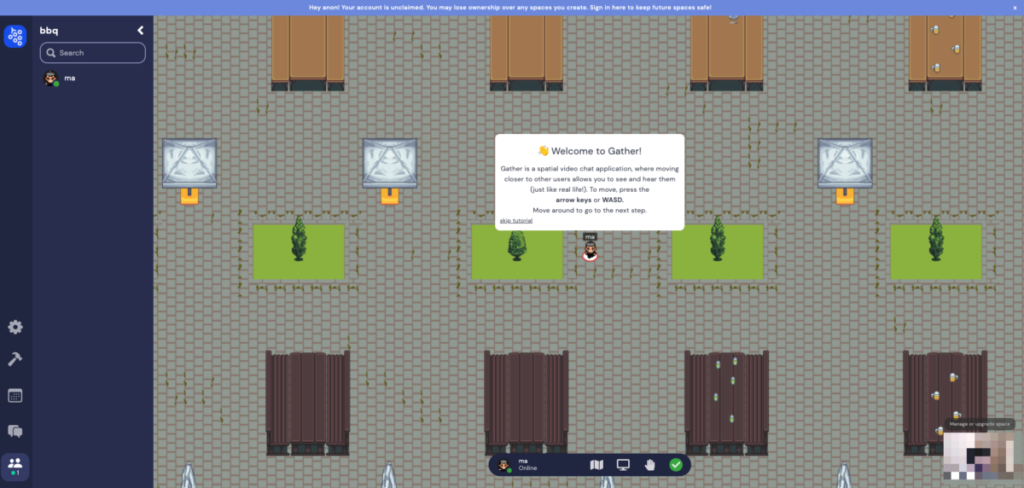 Gather / ゲームのようなバーチャル空間「Gather(ギャザー)」