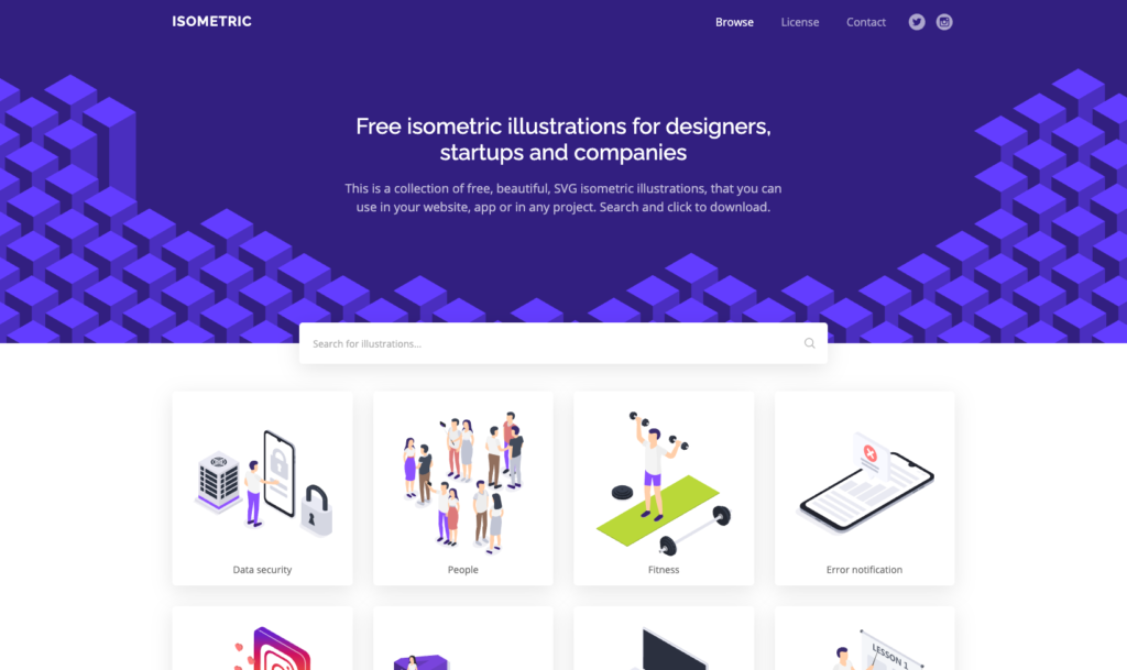 Isometric - 【無料】2021年!お洒落で使いやすいフリーイラストサイトまとめました!(商用利用可)